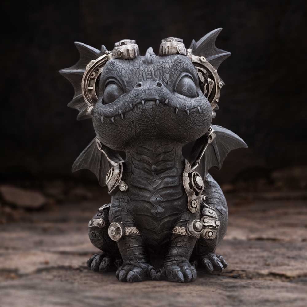 Nemesis Now - Coglet Figurine - Dragon - Black